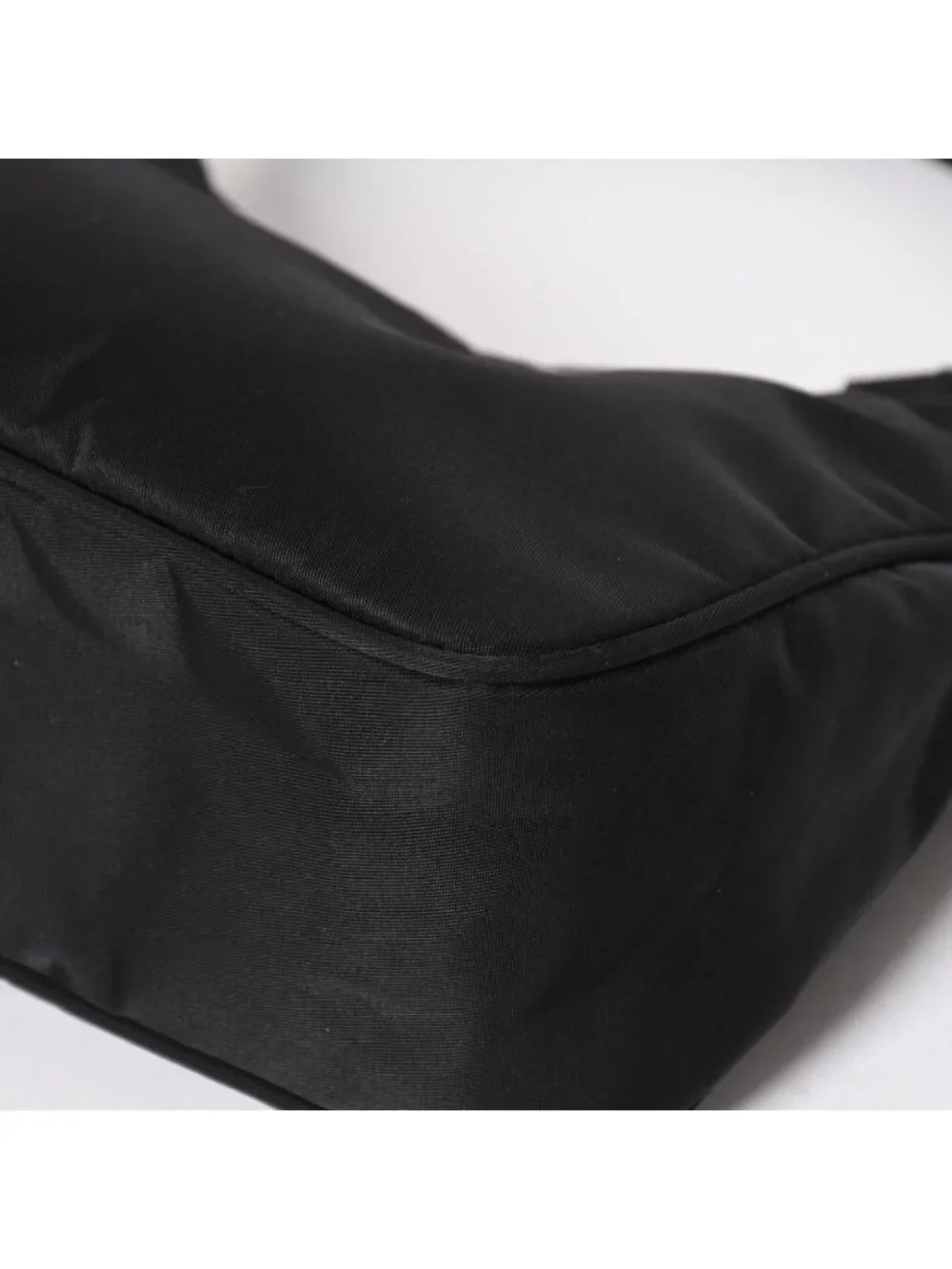 Prada Hobo Handbag Nylon Black